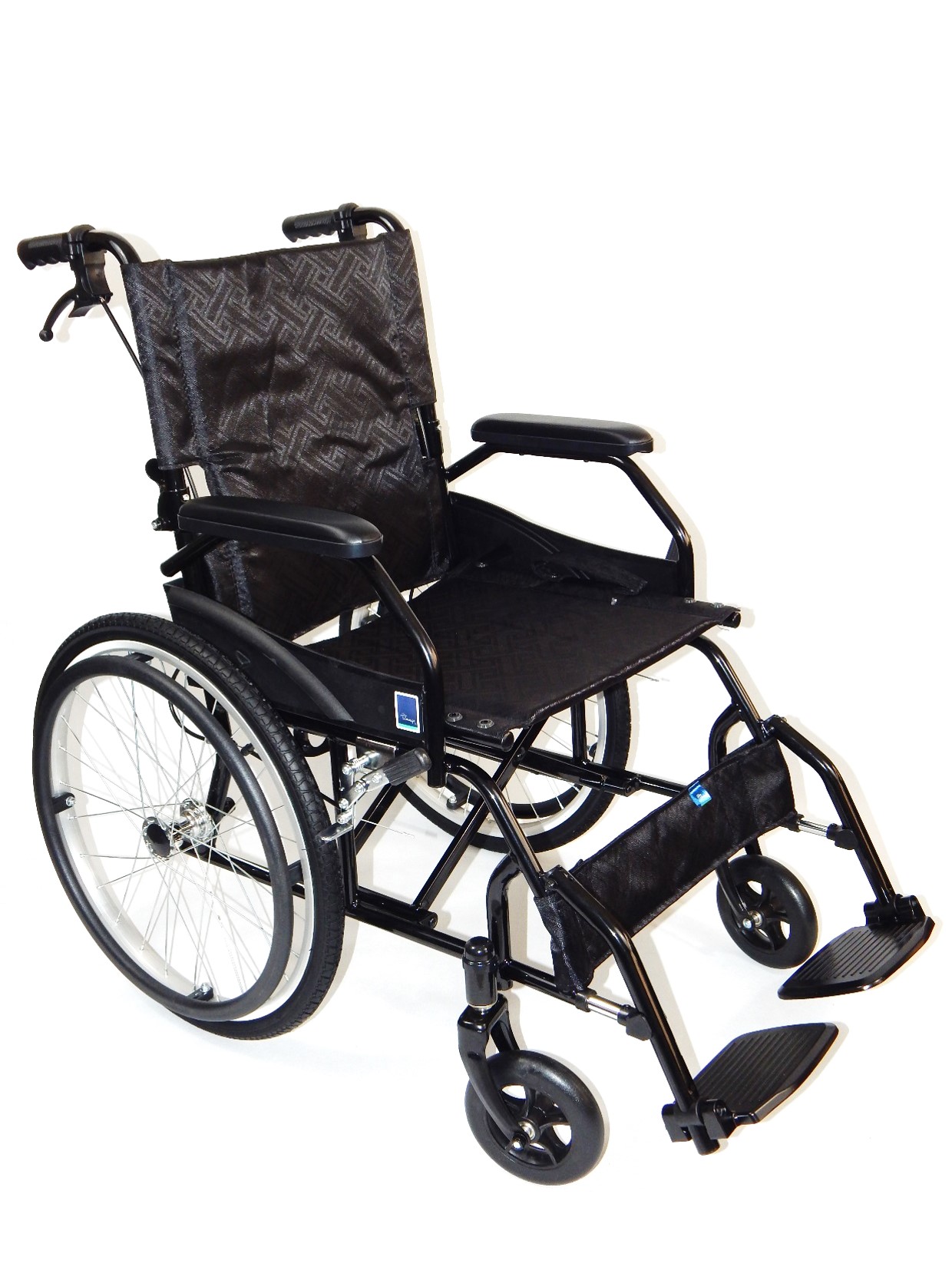 Wózek inwalidzki stalowy ręczny z hamulcami FS 901 Timago