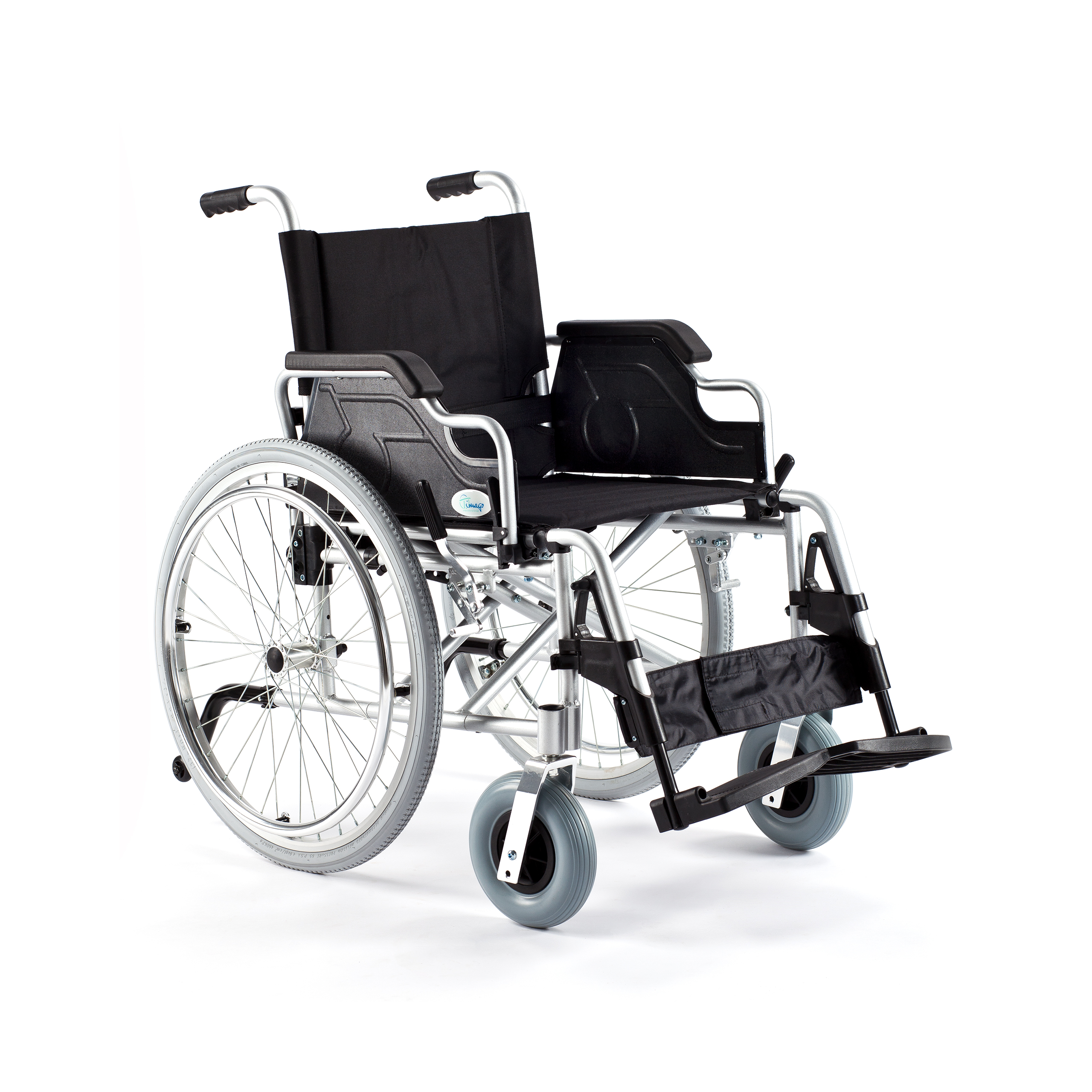 Wózek inwalidzki aluminiowy ręczny FS 908LQJ Timago