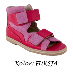 Sandały korekcyjne dla dzieci 938-12 Rena w kolorze fuksji